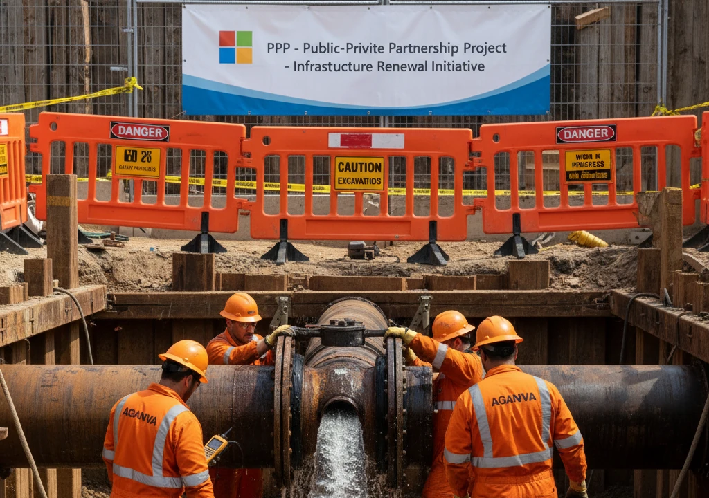 ۱. تصویری از تشخیص نشتی با فناوری Nautilus در خطوط انتقال ۲. تصویر قرارداد همکاری بین شرکت Microsoft و Aganova ۳. نمودار حجم صرفه‌جویی آب و کاهش انتشار CO₂ در شبکه‌ها