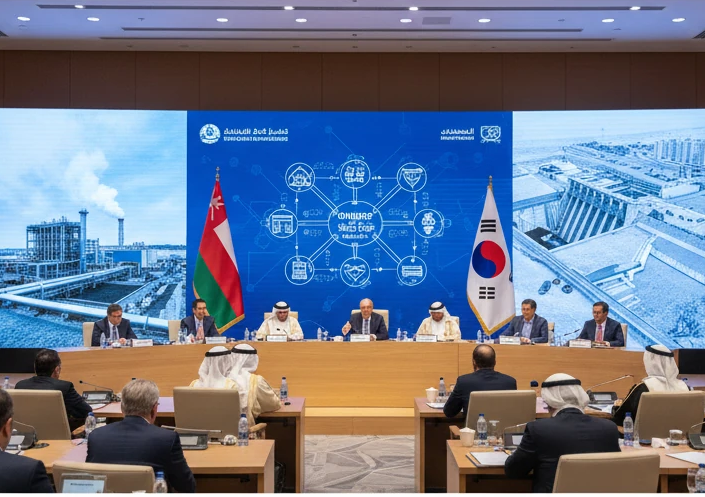 مقامات کره جنوبی و عمان در حال امضای تفاهم‌نامه همکاری آبی نمودار کاهش آب بدون درآمد و فناوری‌های هوشمند در سمینار مسقط جلسات B2B فعالان صنعت آب برای بررسی همبست آب و انرژی