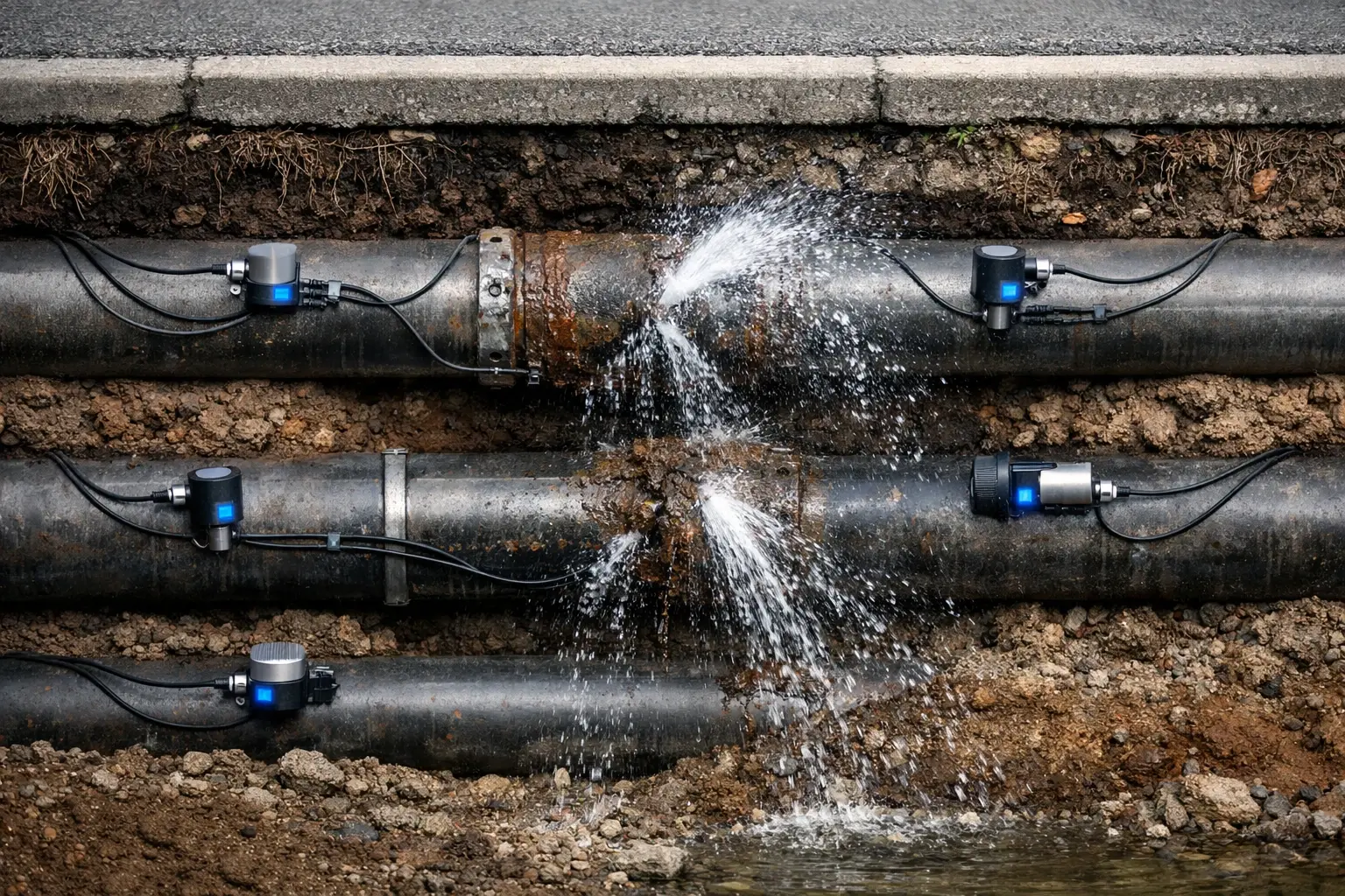 فناوری آب، نشت آب، آب بدون درآمد